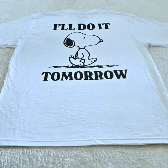 Peanuts🥜 X Hybrid Apparel Snoopy🐕 "Nope Not Today"🙅‍♂️ Graphic Tee👕 - NWOT - Picture 14 of 15